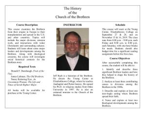 The History of the Church of the Brethren