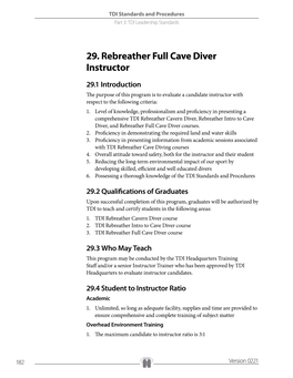 29. Rebreather Full Cave Diver Instructor