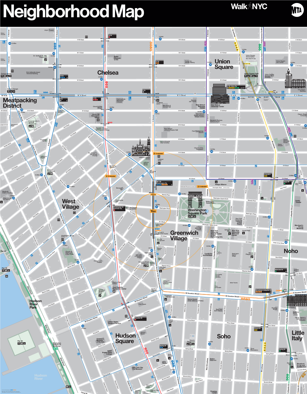 W 4 St Washington Sq Freeman Freeman Plaza Map © City of New York