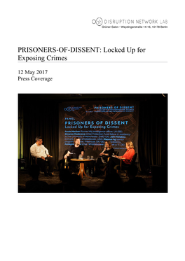 PRISONERS-OF-DISSENT: Locked up for Exposing Crimes