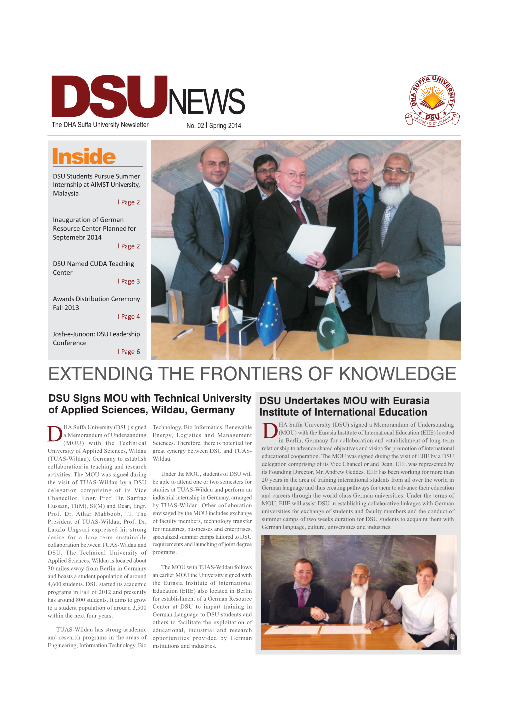 DSUNEWS the DHA Suffa University Newsletter No