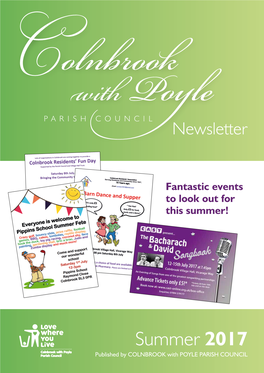 Summer 2017 Published by COLNBROOK with POYLE PARISH COUNCIL Contents