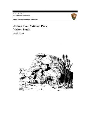 Joshua Tree National Park Visitor Study Fall 2010