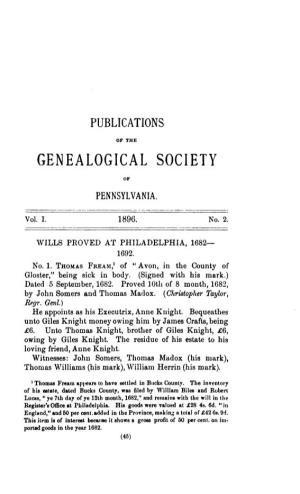Genealogical Society of Pennsylvania