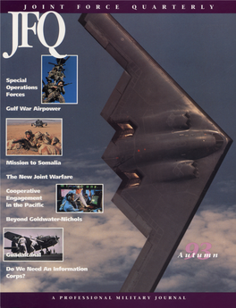 Joint Force Quarterly 25 Jfq Jfq Forum