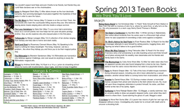 Spring 2013 Teen Books Humanity, Four Surviving Teenagers Must Piece Together the Mysteries of Their Pasts in Order to Save the Future