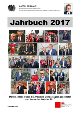 Dokumentation Über Die Arbeit Als Bundestagsabgeordneter Von Januar Bis Oktober 2017