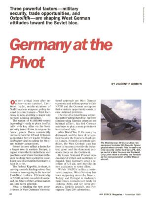 Germany at the Pivot