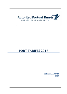 Durrës Port Fee 2015