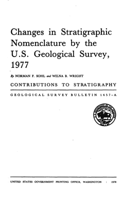 Changes in Stratigraphic Nomenclature by the U .S
