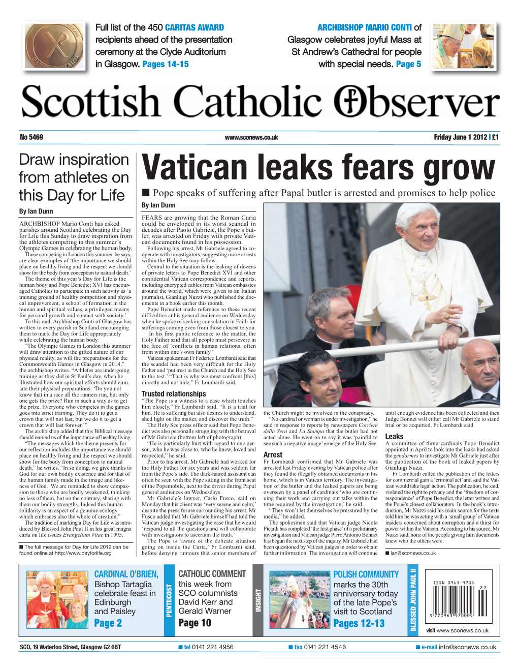 Vatican Leaks Fears Grow