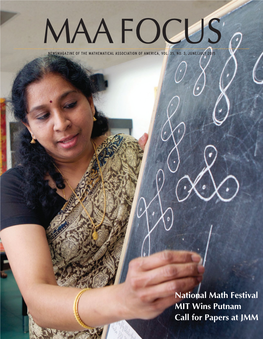 National Math Festival MIT Wins Putnam Call for Papers at JMM MAA National Positions Filled