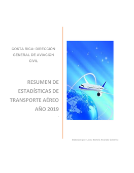 Resumen De Estadísticas De Transporte Aéreo Año 2019