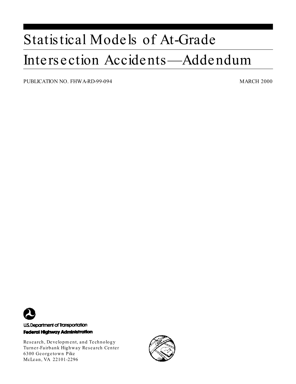 Statistical Model of At-Grade Intersection Accidents