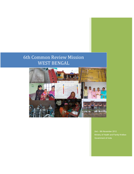 6Th Common Review Mission WEST BENGAL