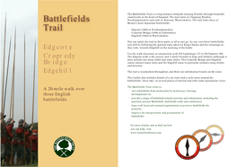 Battlefields Trail Is a Long Distance Footpath Running 20 Miles Through Beautiful Countryside in the Heart of England
