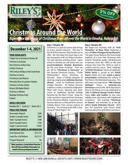 Christmas Around the World Experience the Magic of Christmas from All Over the World in Omaha, Nebraska!