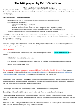 The N64 Project by Retrocircuits.Com