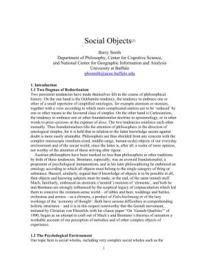 Social Objects(1)