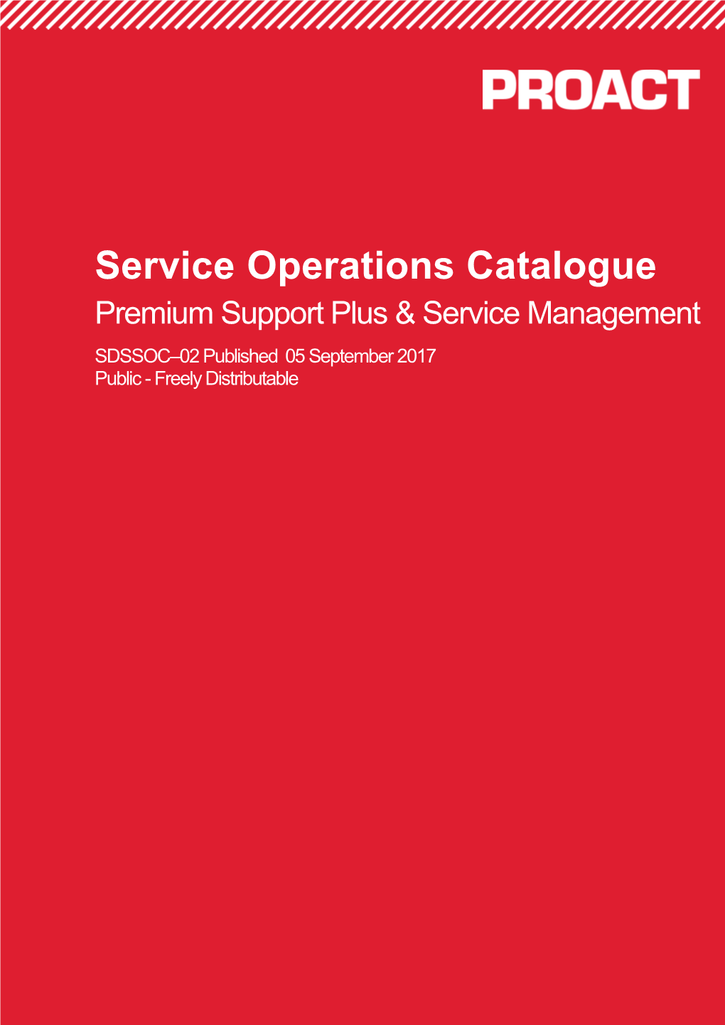 Service Operations Catalogue