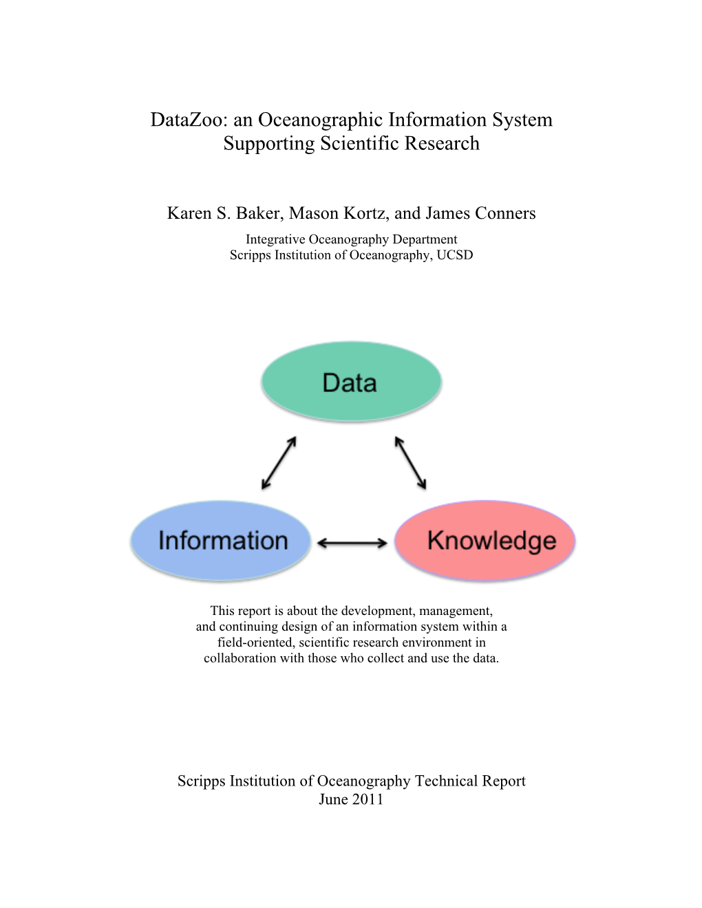 An Oceanographic Information System Supporting Scientific Research