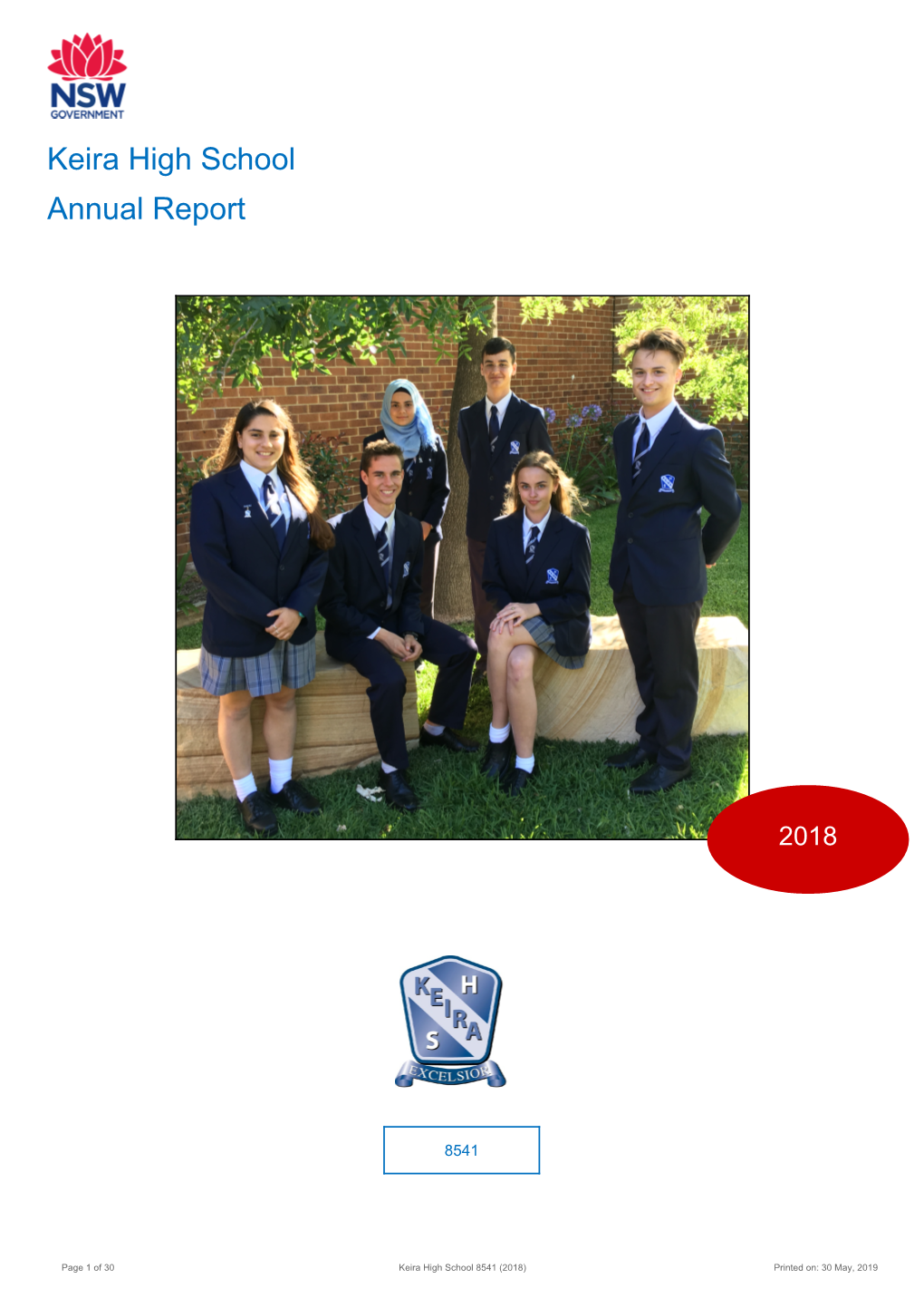 2018 Keira High School Annual Report