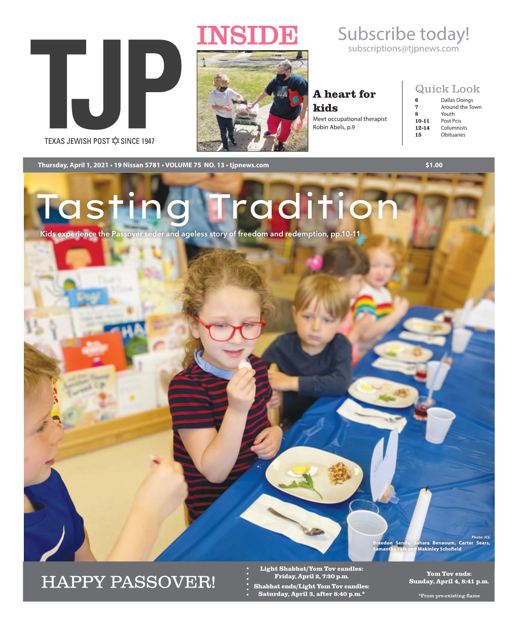 Tasting Tradition Kids Experience the Passover Seder and Ageless Story of Freedom and Redemption, Pp.10-11