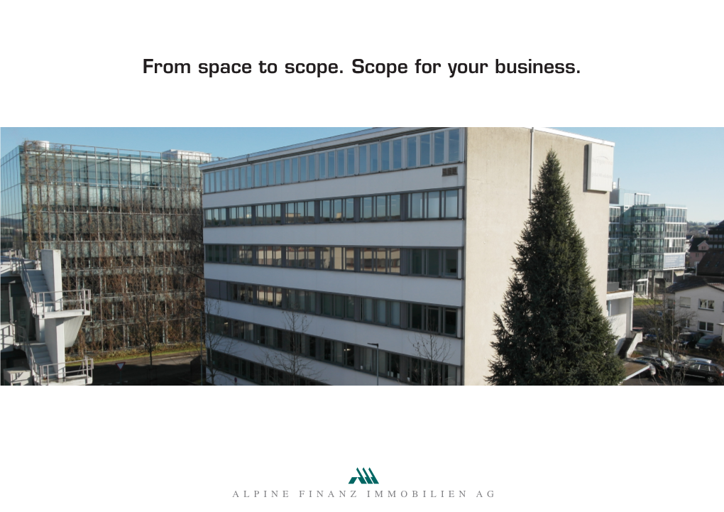 From Space to Scope. Scope for Your Business. Scope at Sägereistrasse 21, Glattbrugg