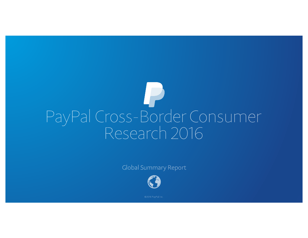 Paypal Insights 2016 Global Report Final