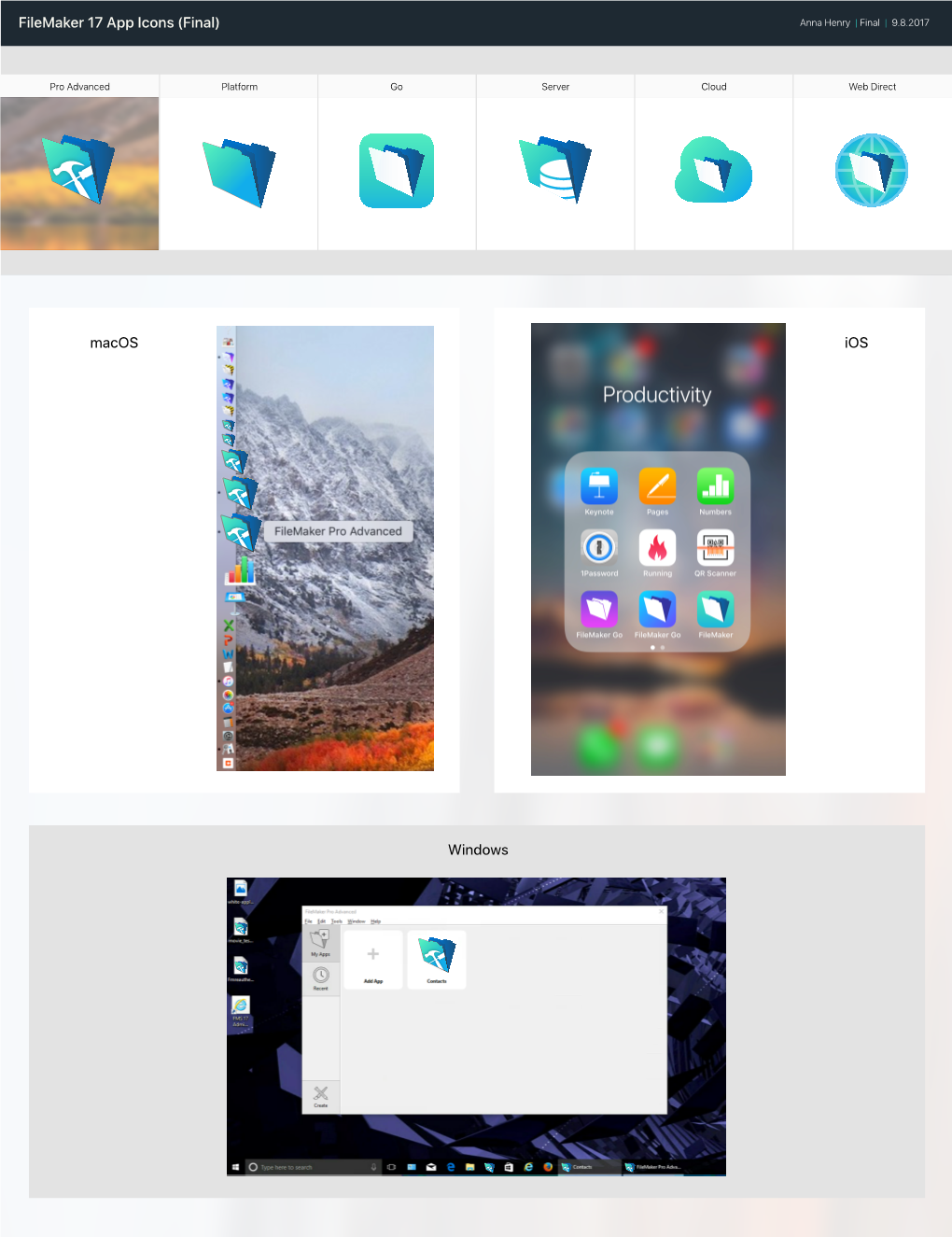 Filemaker 17 App Icons (Final) Macos Ios Windows