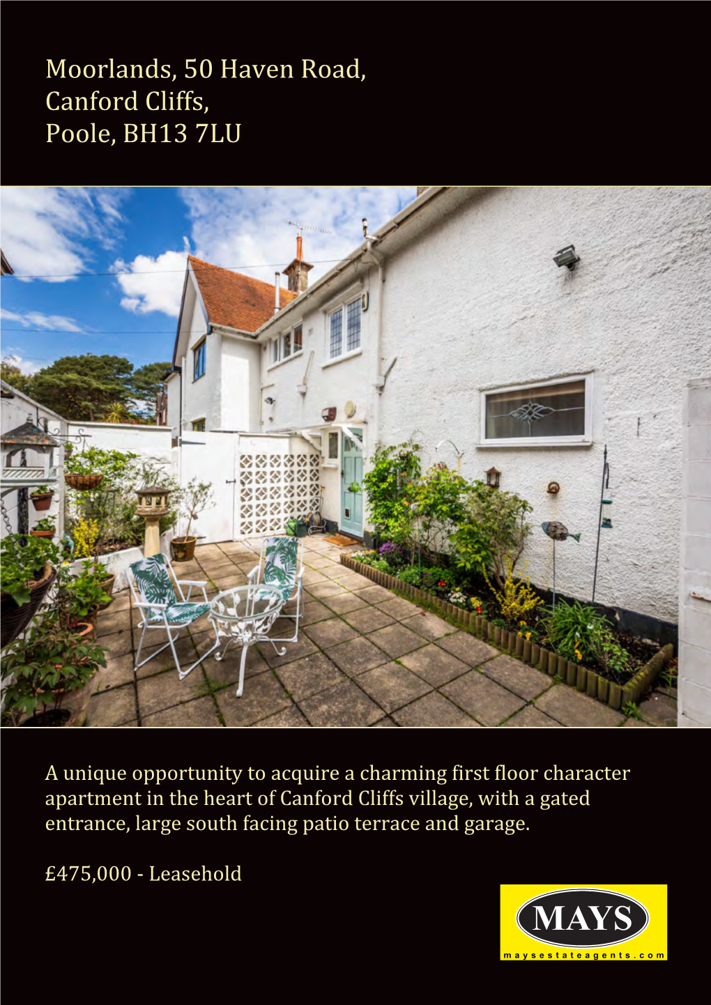 Moorlands, 50 Haven Road, Canford Cliffs, Poole, BH13 7LU