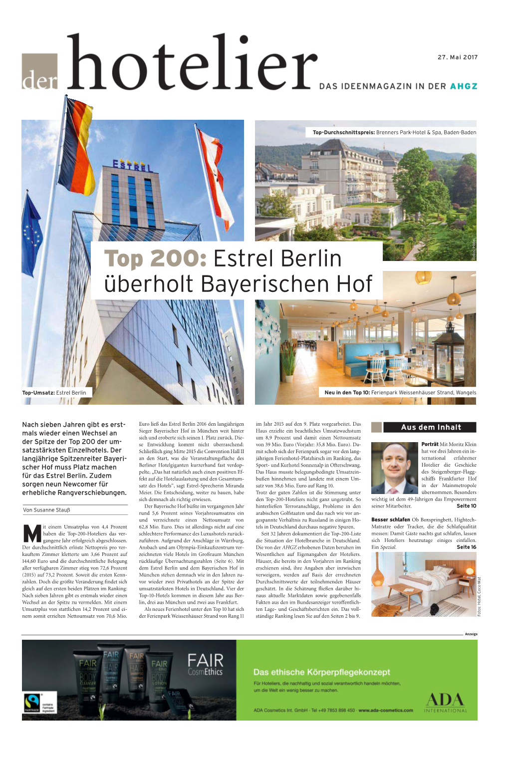 Top 200: Estrel Berlin Überholt Bayerischen