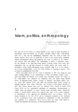 Islam, Politics, Anthropology