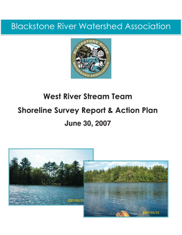 West River Stream Team Shoreline Survey Report & Action Plan