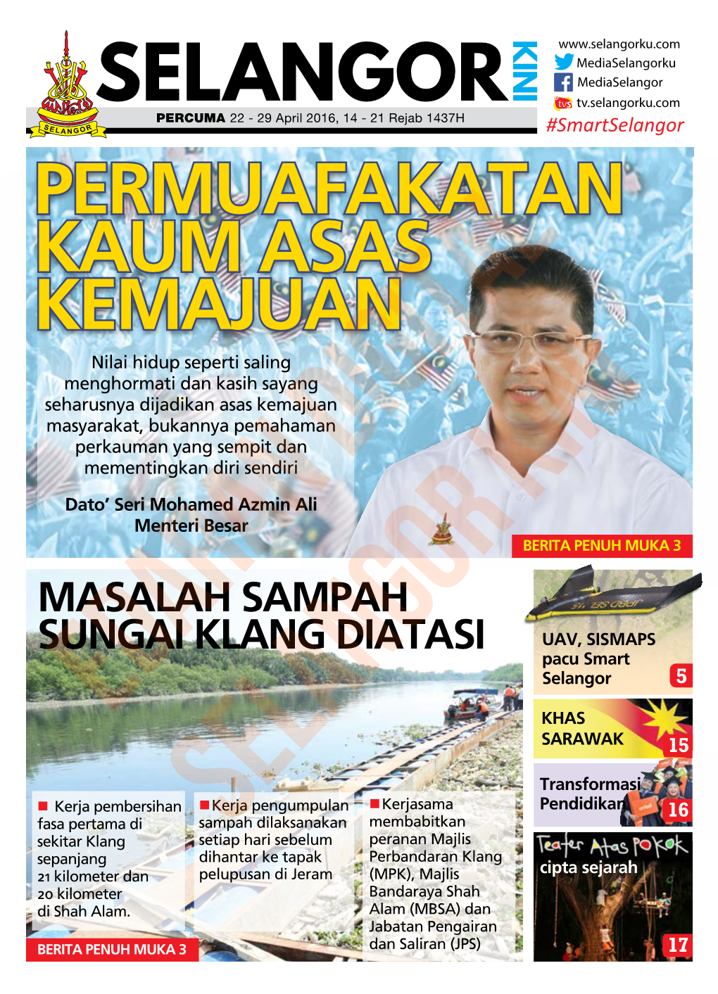 MASALAH SAMPAH SUNGAI KLANG DIATASI UAV, SISMAPS Pacu Smart Selangor 5