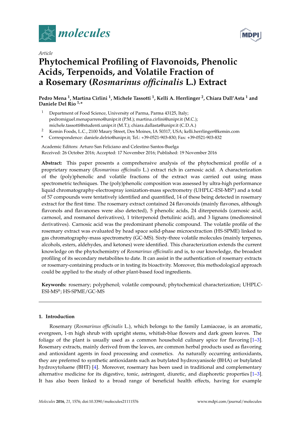 Phytochemical Profiling of Flavonoids, Phenolic Acids