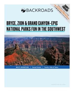 Bryce, Zion & Grand Canyon–Epic National Parks Fun In
