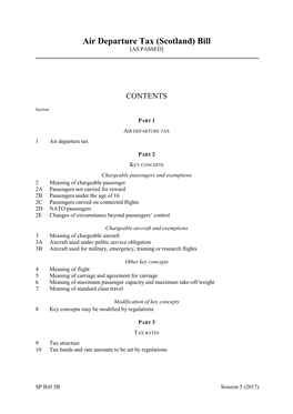 Air Departure Tax (Scotland) Bill [AS PASSED]