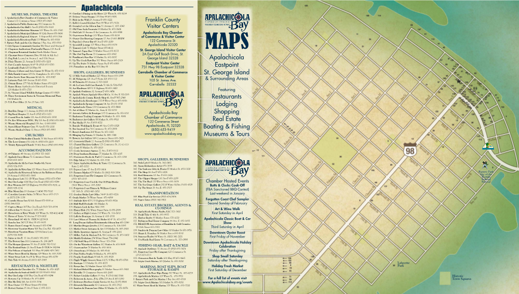 Apalachicola Map & Surrounding Areas