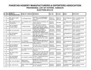 Pakistan Hosiery Manufacturers & Exporters Association