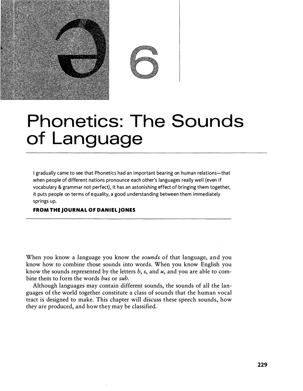 Phonetics: the Sounds of Language