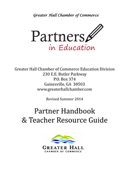Partner Handbook & Teacher Resource Guide