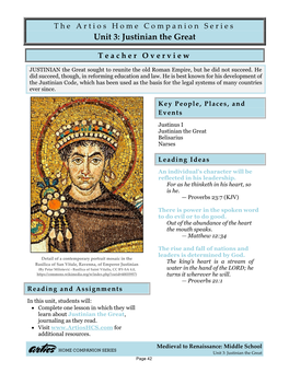 Unit 3: Justinian the Great