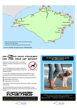 Dogs on Beaches Guide WEB VERSION FORMAT 6May15
