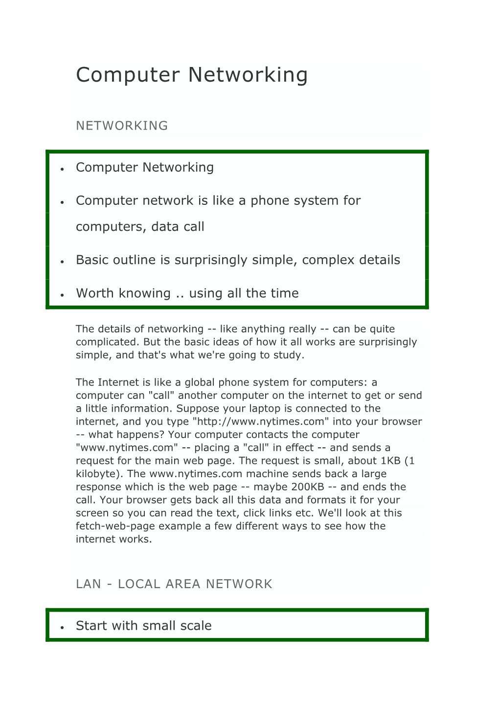 Computer Networking