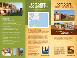 Fort Stark Fort Stark State Historic Site State Historic Site for More Information, Please Visit Nhstateparks.Org
