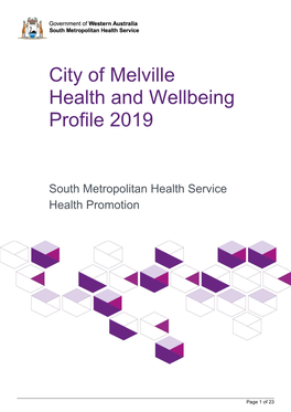 City of Melville Health and Wellbeing Profile 2019