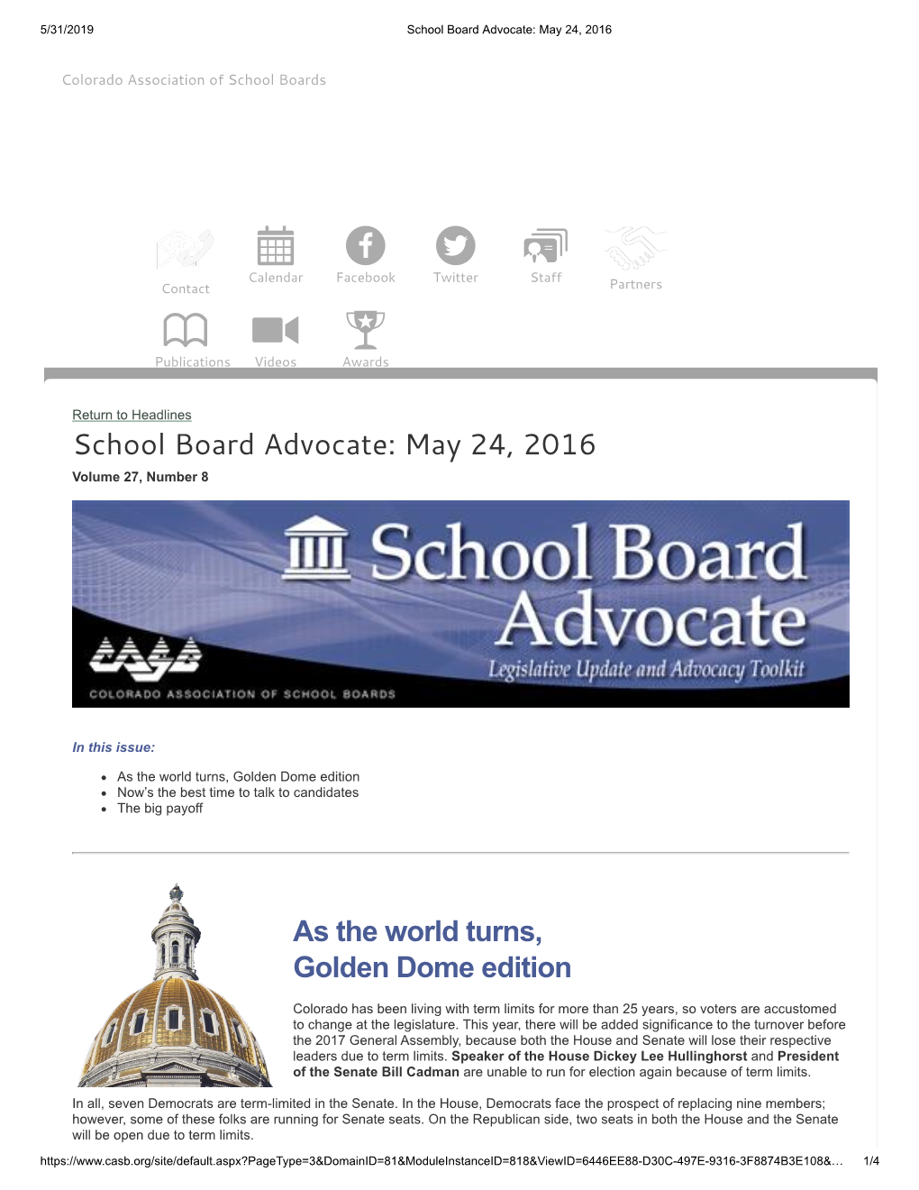 School Board Advocate: May 24, 2016