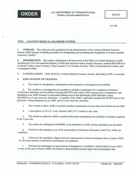 8520.2E 2/1/99~ Subj: Aviation Medical Examiner