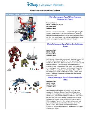Figures, Vehicles & Playsets
